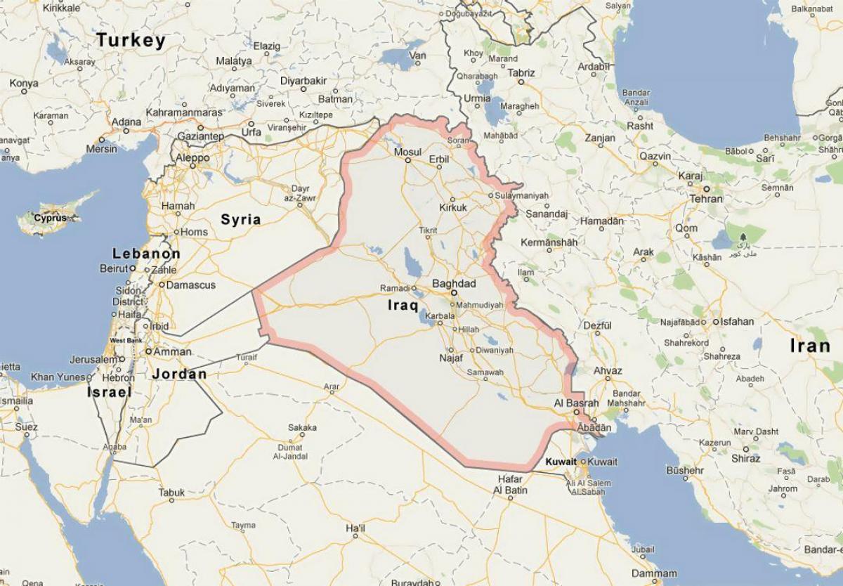 Karte von Irak